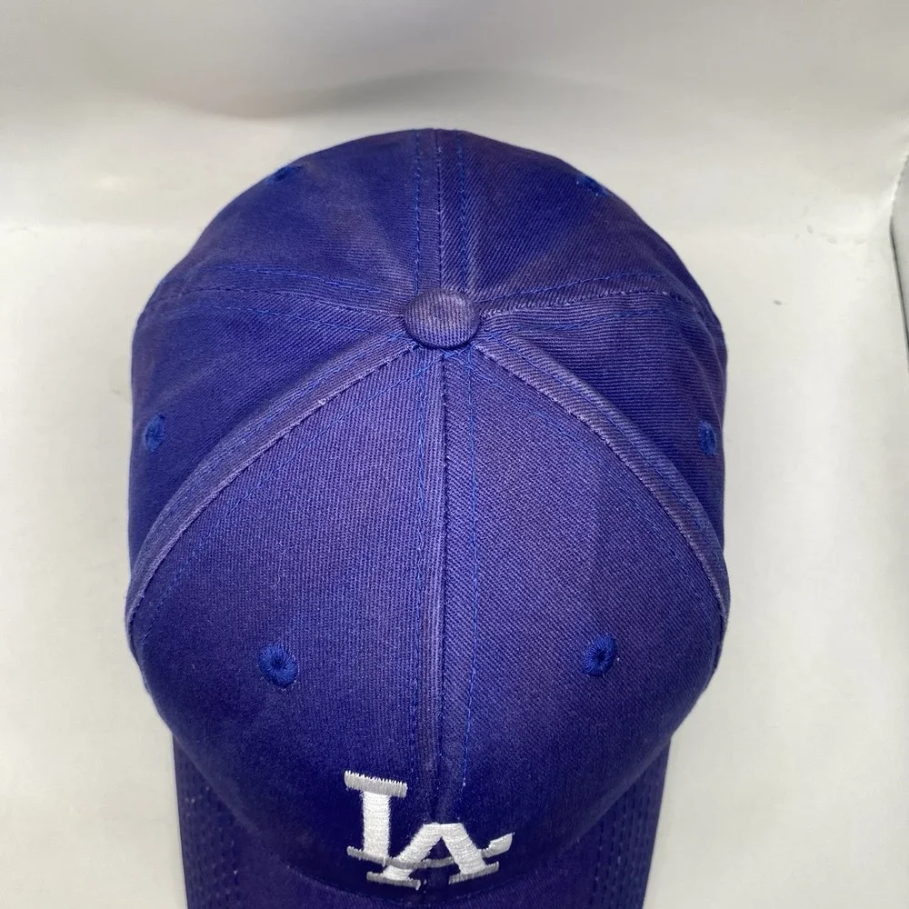 Los Angeles Dodgers Hat Youth  Faded Blue 47 Brand MVP STRAPBACK Cleaned‎